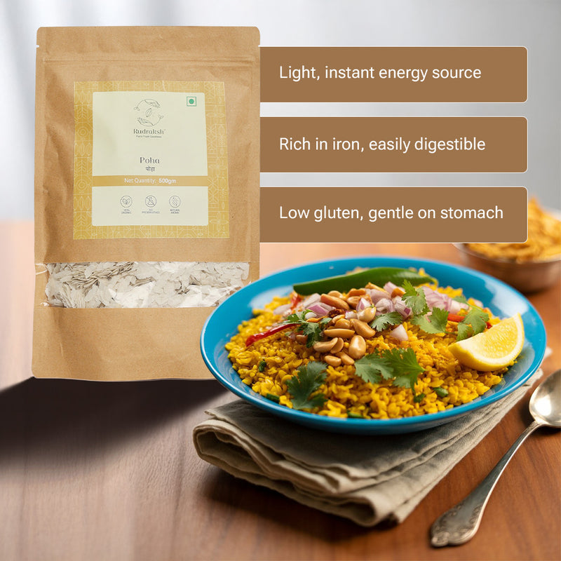 White Rice Poha/Flattened